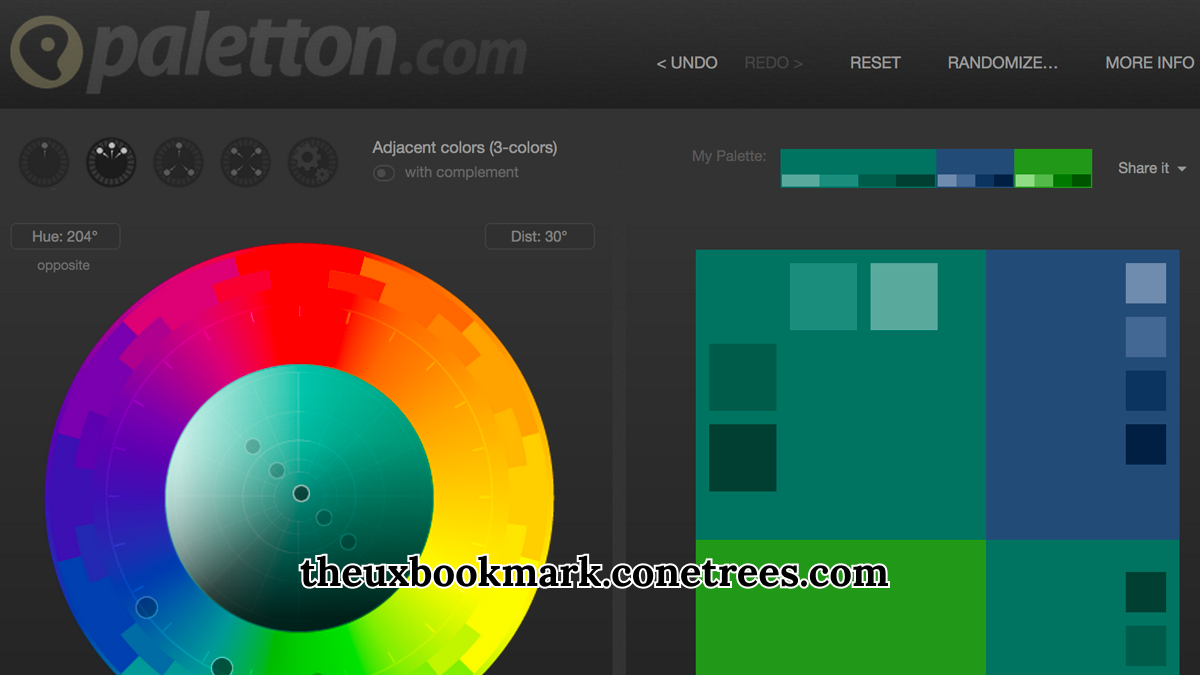 Paletton Color Scheme Designer